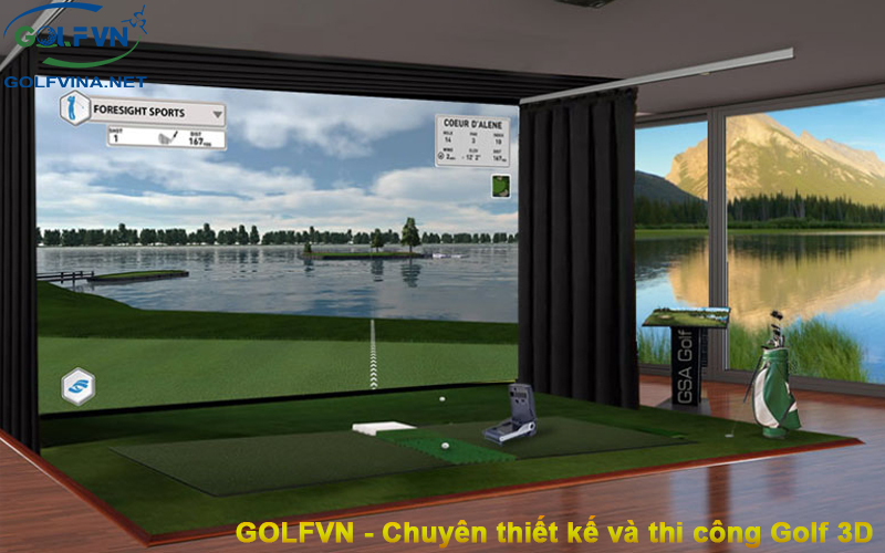 Lắp đặt phòng golf 3D