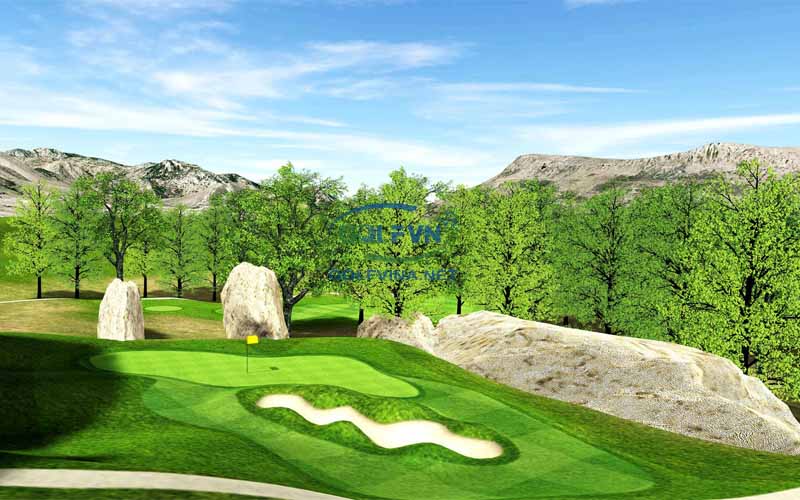 thiết kế sân tập golf